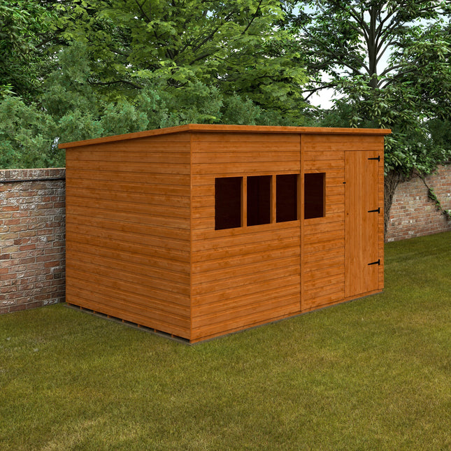 Wildlands Wooden Sheds Wildlands 12 x 8 Deluxe Pent Shiplap Shed 030410RM83 Wildlands 12 x 8 Deluxe Pent Shiplap Shed