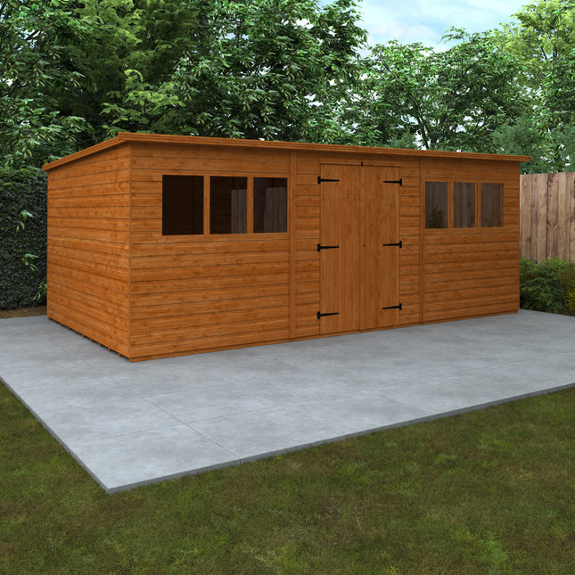 Wildlands Wooden Sheds Wildlands 18 x 10 Workman Tongue and Groove Pent Shed 031023JW10 Wildlands 18 x 10 Workman Tongue and Groove Pent Shed 5060969167713