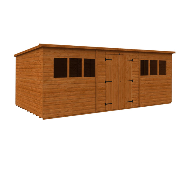Wildlands Wooden Sheds Wildlands 18 x 10 Workman Tongue and Groove Pent Shed 031023JW10 Wildlands 18 x 10 Workman Tongue and Groove Pent Shed 5060969167713