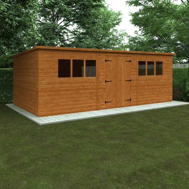 Wildlands Wooden Sheds Wildlands 20 x 10 Workman Tongue and Groove Pent Shed 031023JW11 Wildlands 20 x 10 Workman Tongue and Groove Pent Shed 5060969167720