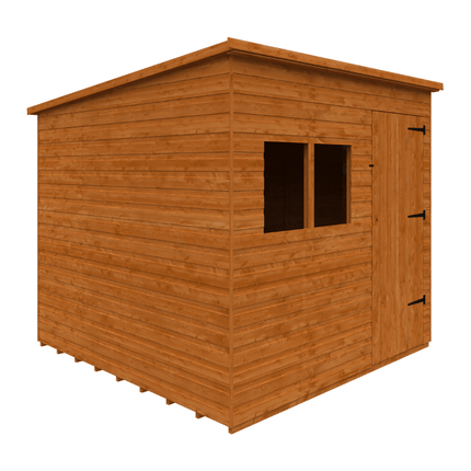 Wildlands Wooden Sheds Wildlands 8 x 8 Deluxe Pent Shiplap Shed 030410RM81 Wildlands 8 x 8 Deluxe Pent Shiplap Shed 5057941036525
