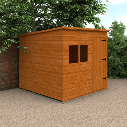 Wildlands Wooden Sheds Wildlands 8 x 8 Deluxe Pent Shiplap Shed 030410RM81 Wildlands 8 x 8 Deluxe Pent Shiplap Shed 5057941036525