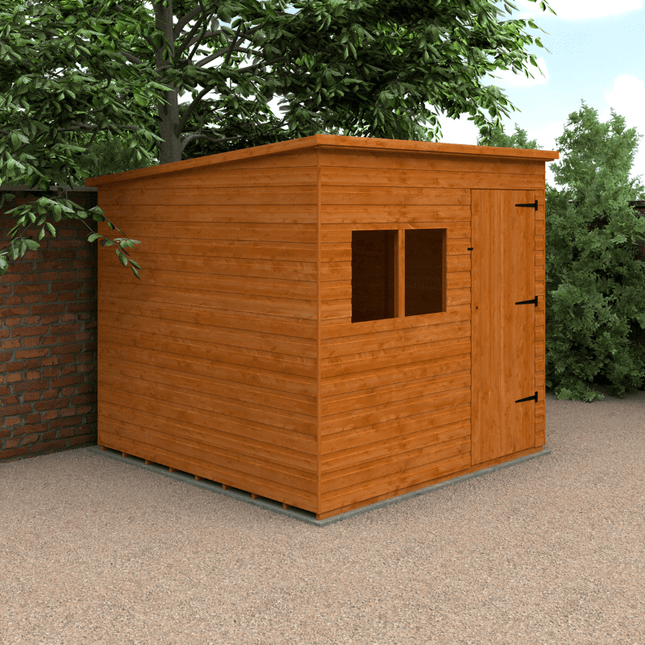Wildlands Wooden Sheds Wildlands 8 x 8 Deluxe Pent Shiplap Shed 030410RM81 Wildlands 8 x 8 Deluxe Pent Shiplap Shed 5057941036525