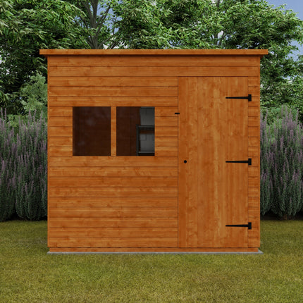 Wildlands Wooden Sheds Wildlands 8 x 8 Deluxe Pent Shiplap Shed 030410RM81 Wildlands 8 x 8 Deluxe Pent Shiplap Shed 5057941036525