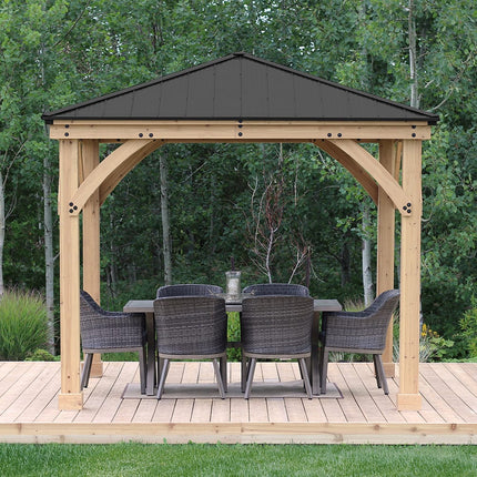 Yardistry Direct Gazebo Yardistry Meridian Gazebo 10ft x 10ft (3m x 3m) Yardistry Meridian Gazebo 10ft x 10ft (3m x 3m)