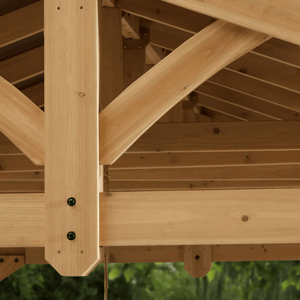 Yardistry Direct Gazebos Yardistry Carolina Wooden Pavilion with Roof – 13ft x 11ft (4m x 3.4m) YM11726X Yardistry Carolina Wooden Pavilion with Roof – 13ft x 11ft (4m x 3.4m) 0628222117261