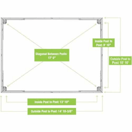 Yardistry Direct Gazebos Yardistry Meridian Gazebo 12ft x 16ft (3.7m x 4.9m) with Rain Guttering YM11915-G Yardistry Meridian Gazebo 12ft x 16ft (3.7m x 4.9m) with Rain Guttering 5061042030931