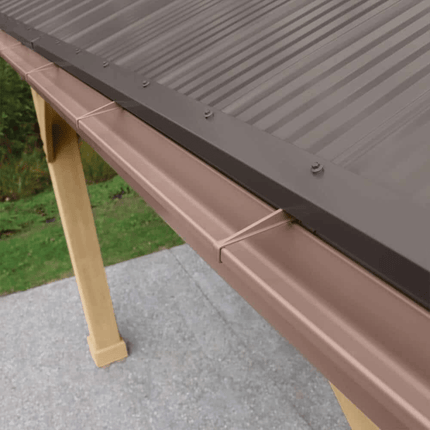 Yardistry Direct Gazebos Yardistry Wooden Gazebo 12ft x 12ft (3.7m x 3.7m) with Rain Guttering Meridian Series YM11769-G Yardistry Wooden Gazebo 12ft x 12ft (3.7m x 3.7m) with Rain Guttering Meridian Series 5061042030870