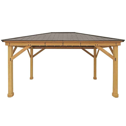 Yardistry Direct Gazebos Yardistry Wooden Gazebo 12ft x 16ft (3.7m x 4.9m), Meridian Series Yardistry Wooden Gazebo 12ft x 16ft (3.7m x 4.9m), Meridian Series
