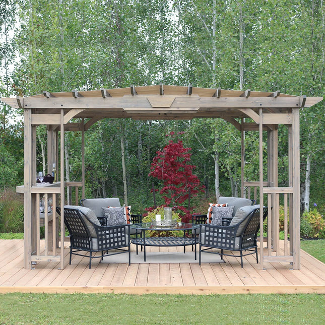 Yardistry Direct Pergola Yardistry Madison Pergola 10ft x 14ft (3m x 4.2m) Yardistry Madison Pergola 10ft x 14ft (3m x 4.2m)