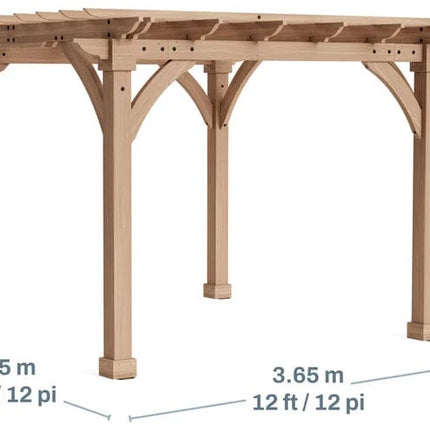 Yardistry Direct Pergola Yardistry Meridian Pergola 12ft x 12ft (3.7m x 3.7m) Yardistry Meridian Pergola 12ft x 12ft (3.7m x 3.7m)