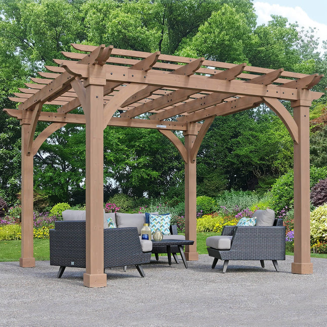 Yardistry Direct Pergola Yardistry Meridian Pergola 12ft x 12ft (3.7m x 3.7m) Yardistry Meridian Pergola 12ft x 12ft (3.7m x 3.7m)