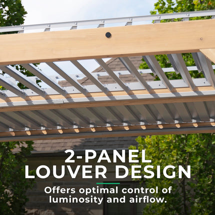 Yardistry Direct Pergola Yardistry Meridian Wood Room with Louvered Roof 10ft x 12ft (3m x 3.7m) Yardistry Meridian Wood Room with Louvered Roof 10ft x 12ft (3m x 3.7m)